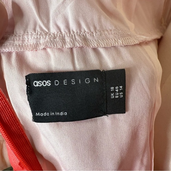 ASOS Printed Button Front Long Sleeve Dress Size 12 NWT - Picture 11 of 12